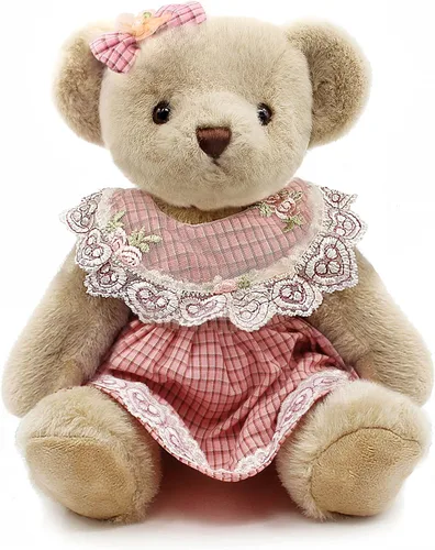 Miniatura 10 de suepcuddly Oso de Peluche Articulado Animales de Peluche Pequeño Juguete de Peluche Suave con Tela (Naranja 13 Pulgadas)