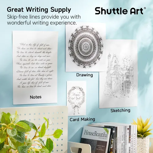 Miniatura 7 de Shuttle Art Ink Glide Series - Paquete de 15 bolígrafos de tinta de gel de punta fina retráctiles de 0.020 in, secado rápido, impermeables