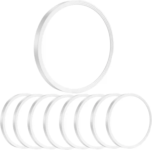 Miniatura 16 de Paquete de 6 lámparas de techo LED de montaje empotrado de 12 pulgadas 3200LM, lámpara de techo delgada de 28W redonda de montaje en superficie