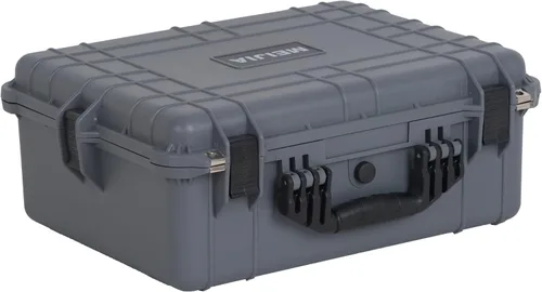 MEIJIA Funda rígida protectora portátil impermeable para todo tipo de clima, funda compacta para cámara con espuma de ajuste personalizable, Gris