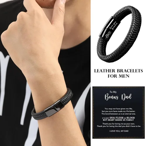 Miniatura 2 de Regalos para el día del padre, regalos de graduación para hombres, pulsera de cuero para hombre, relleno de calcetines para adolescentes, regalos