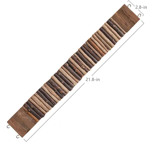 Miniatura 5 de Niteangel Juguete de puente colgante de hámster, escalera larga de escalada para ratones de hámster sirio, jerbos y otros animales pequeños