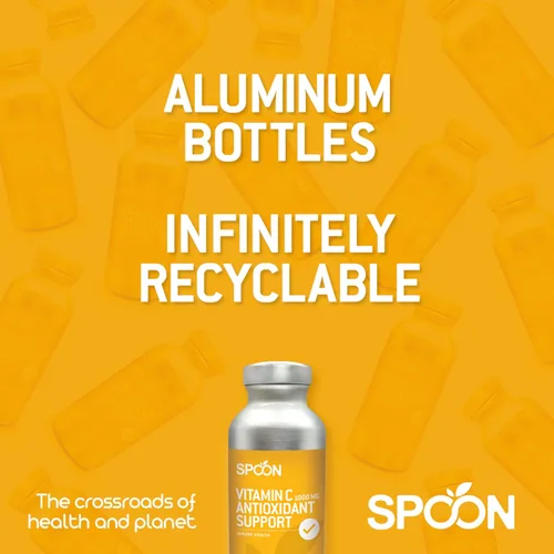 Miniatura 6 de Spoon Vitamina C 1000 mg – Apoyo antioxidante, suplemento de vitamina C inmune para adultos – Apoya la función de glóbulos blancos, producción
