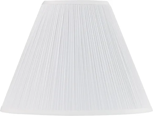 Miniatura 11 de Aspen Creative 33137, pantalla de lámpara de araña tradicional plisada de hongo, plisada blanca, 22,9 cm de parte superior x 45,7 cm de parte