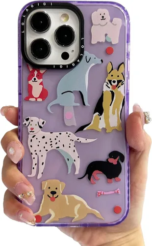 Miniatura 37 de Funda para iPhone 15 Pro Max para Mujeres, Transparente Lindo Panda Dibujos Animados Arte Animal Estampado Diseño Femenino Kawaii Estético
