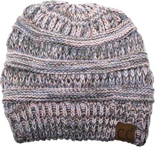 Miniatura 333 de C.C Trendy Warm Chunky Soft Stretch Cable Knit Beanie