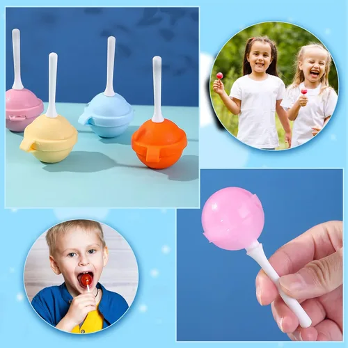 Miniatura 4 de Paquete de 4 moldes de silicona para paletas de paletas, moldes de helado reutilizables sin BPA con palos, para congelar caseros para niños y niños