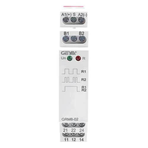 Miniatura 11 de GEYA Relé de bloqueo electrónico relé de impulso relé de memoria 2SPDT 16A voltaje de amplio rango AC/DC12V-240V Montaje en riel DIN