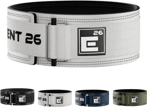 Miniatura 9 de Element 26 - Cinturón híbrido de cuero para levantamiento de pesas para hombres y mujeres - Cinturón de cuero ajustable con bloqueo automático