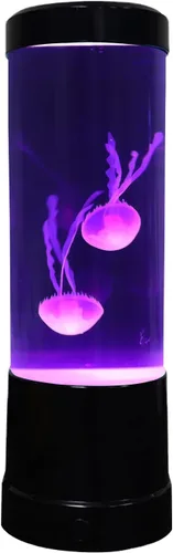 Lámpara LED de medusa redonda con 7 colores cambiantes, efectos de luz, lámpara de estado de ánimo para oficina, decoración del hogar, luces USB
