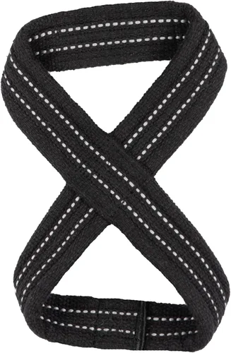 Miniatura 2 de PR Personal Record Deadlift Straps - Figuras 8 correas de levantamiento de pesas para levantamiento de pesas, culturismo, Strongman - Muñequeras
