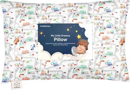 Miniatura 21 de KeaBabies - Almohada con funda para niños pequeños, almohada My Little Dreamy de 13 x 18 pulgadas (ABC Land)