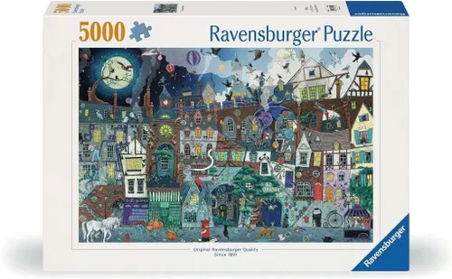 Ravensburger - Fantasy Street - Rompecabezas de 5000 piezas - Imágenes impresionantes - Hermoso e intrincado - Feria callejera victoriana antigua -