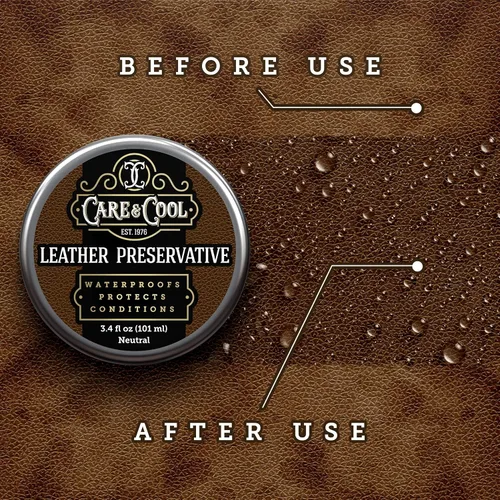 Miniatura 3 de Care & Cool El mejor acondicionador y protector de cuero (3.4 oz). Impermea, restaura y cura tus zapatos, botas, bolsos, chaquetas, sofás y muebles.
