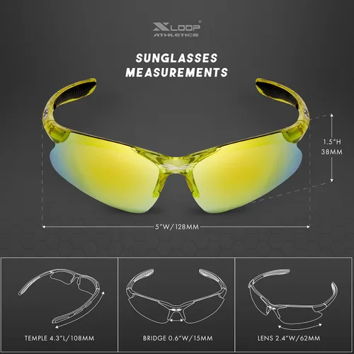 Miniatura 7 de Lentes de sol deportivas para niños y niñas de 3 a 10 años de edad, para béisbol, ciclismo, softbol, lentes UV400