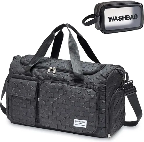 Miniatura 274 de Pequeña bolsa de gimnasio para mujer, bolsa de viaje con compartimento para zapatos