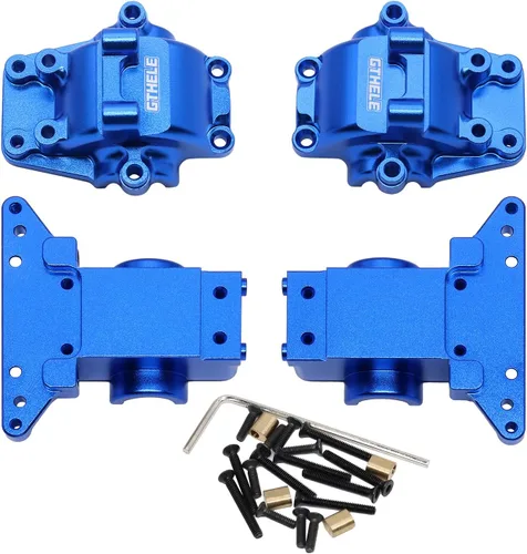 Mamparo de carcasa diferencial delantero y trasero de aluminio para 1/18 Traxxas LaTrax Teton Desert Prerunner Rally SST, piezas de repuesto 7530