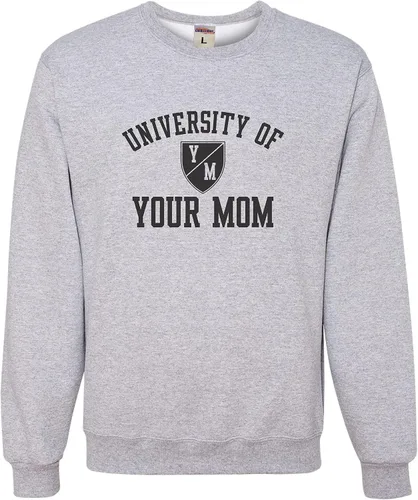 Miniatura 57 de Go All Out University of Your Mom - Sudadera con cuello redondo para hombre
