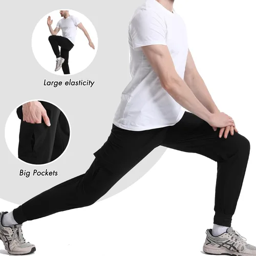 Miniatura 6 de Surenow Pantalones deportivos ligeros para hombre, de secado rápido, pantalones de senderismo para entrenamiento, pantalones deportivos para hombre