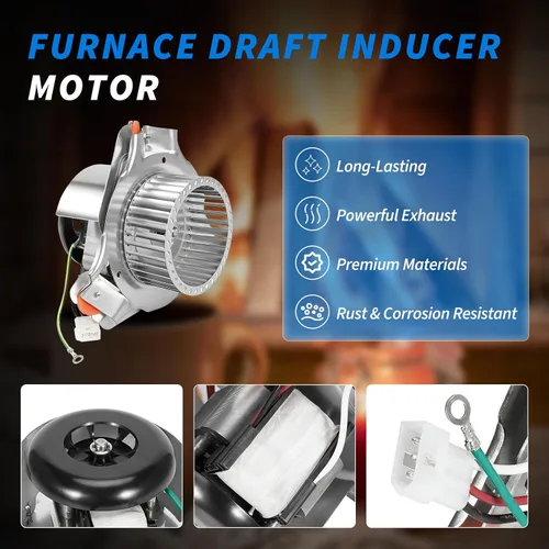 Miniatura 3 de Motor de inducción de corriente de aire para horno Lazenta 349336-761, compatible con Carrier Bryant Payne, conjunto de ventilador de ventilación