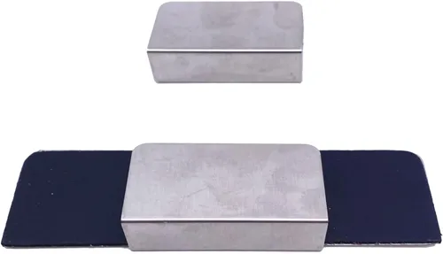 Miniatura 6 de Juego de 3 protectores de aro de bombo de acero inoxidable con inserto de goma duradero para aro de madera