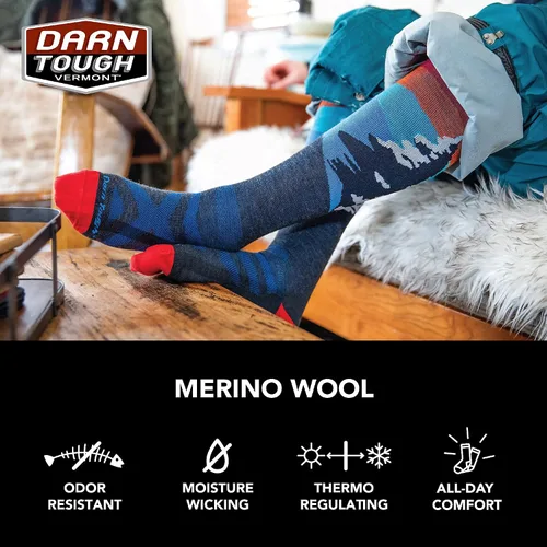 Miniatura 6 de Darn Tough Capitán America - Calcetines ultraligeros para hombre