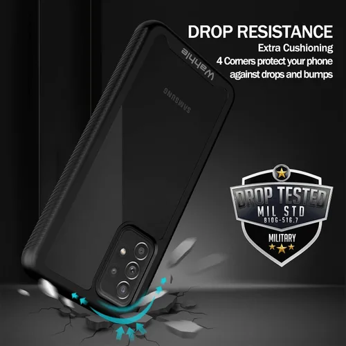 Miniatura 2 de Compatible con Funda Samsung Galaxy A52, Protector de Pantalla Integrado de Cuerpo Completo a Prueba de Golpes Ajuste Delgado Parachoques Funda