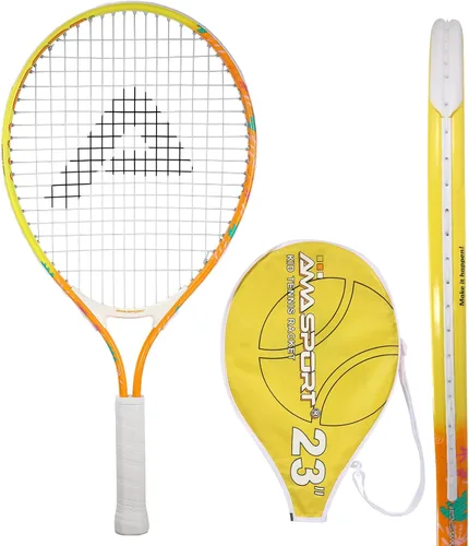 Miniatura 10 de AMA SPORT Raqueta de tenis para niños pequeños, kit de iniciación de raqueta de tenis de 17 a 25 pulgadas para niñas y niños con bolsa de nailon