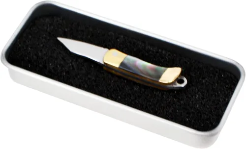 Miniatura 4 de Cuchillo de bolsillo en miniatura Miniature Gadgets, Eastern Delights EDC herramienta de corte con cuchilla multifunción ultra más pequeña