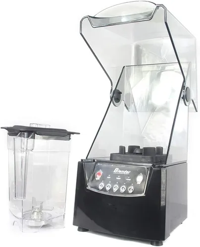 Miniatura 4 de Licuadora comercial de 2600 W con cubierta insonorizada, bajo nivel de ruido, 1.8 L, mezclador de batido de alta resistencia, mezclador de encimera