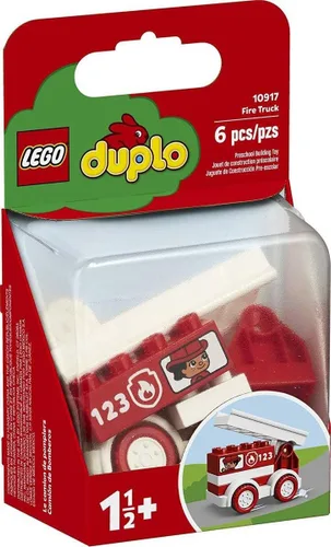 LEGO DUPLO Mi primer camión de bomberos 10917 Juguete educativo de camión de bomberos, gran regalo de cumpleaños para niños pequeños de 18 meses en