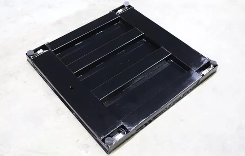 Miniatura 2 de SellEton SL-4x4-10k-NN - Báscula de suelo de 10,000 libras x 1 libra, 48 x 48 pulgadas, precisa, con indicador digital de metal inteligente
