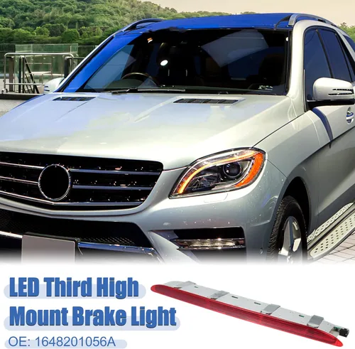 Miniatura 2 de X AUTOHAUX Tercera luz de freno trasero de alto nivel 1648201056A para Mercedes-Benz W164 ML Clase ML320 ML350 ML500 ML550 ML63AMG 2005-2011