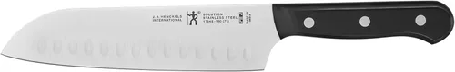 Miniatura 10 de HENCKELS Solution Razor-Sharp - Juego de cuchillos Santoku de 5 pulgadas, cuchillo Santoku de 7 pulgadas, diseño alemán informado por más de 100