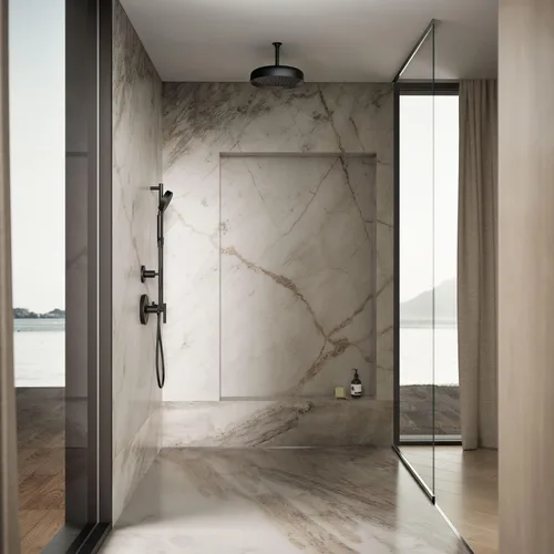 Miniatura 9 de KOHLER 26291-G-BL Statement™ Cabezal de lluvia redondo de 12" de una sola función, 1.75 gpm, negro mate