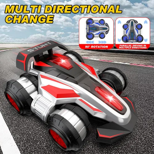 Miniatura 3 de Coche de Acrobacias de Derrape con Control Remoto, Coches RC con Luz y Música, Coche Suspendido de Rotación de 360°, 2.4G, Coches de Control Remoto