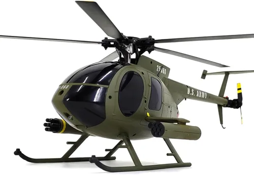 Miniatura 2 de 335MM MD500 C189 Helicóptero de control remoto Añadir flujo óptico Posicionamiento RC Aviones 2Baterías RC Heli Rotor único No Ailerons Mantener