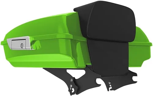 Miniatura 206 de King Tour Pack para Harley Alpine Green, cierre de paquete turístico, portaequipajes superior, soporte de montaje negro, placa de metal para Harley