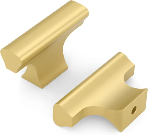 Miniatura 27 de Asidrama - Paquete de 10 manijas de gabinete de cocina color oro cepillado de 3 pulgadas (76mm), accesorios dorados para gabinetes de cocina
