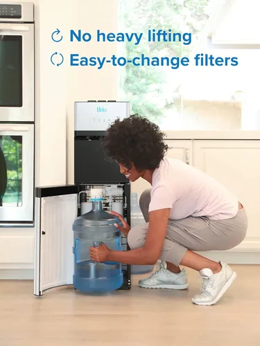 Miniatura 9 de Brio 520 despachador refrigerador de carga inferior para botella de 5 galones con filtro de 2 etapas Opciones de agua caliente, fría y a Inoxidable