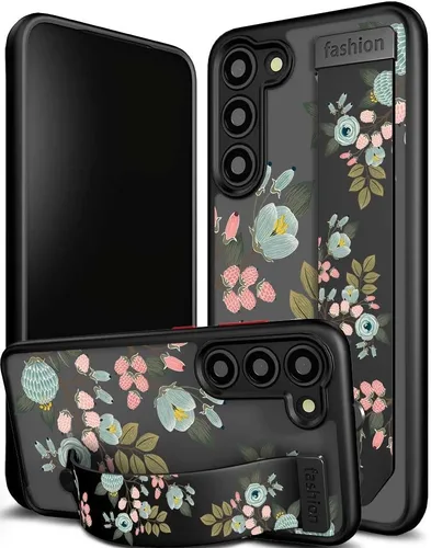 Miniatura 23 de Compatible para Samsung Galaxy S23 Funda Bonita con Correa Soporte Dedo Kickstand, Fundas de Silicona Geniales de Diseñador Funda Cover - Mariposa