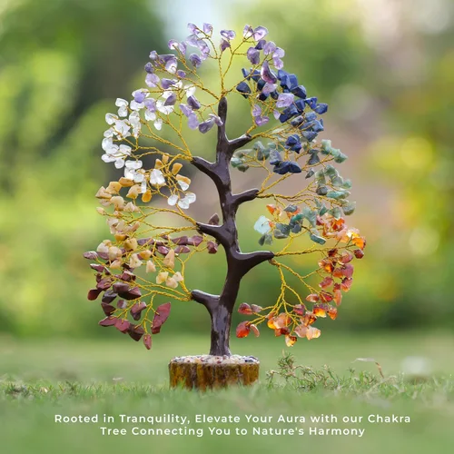 Miniatura 7 de FASHIONZAADI Árbol de cristal curativo de 7 chakras, árbol de la vida de cristal para decoración del hogar, decoración de escritorio de oficina