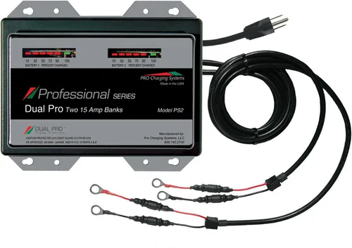 Cargador de banco Dual Pro 15 Amp/Bank Professional Series 2