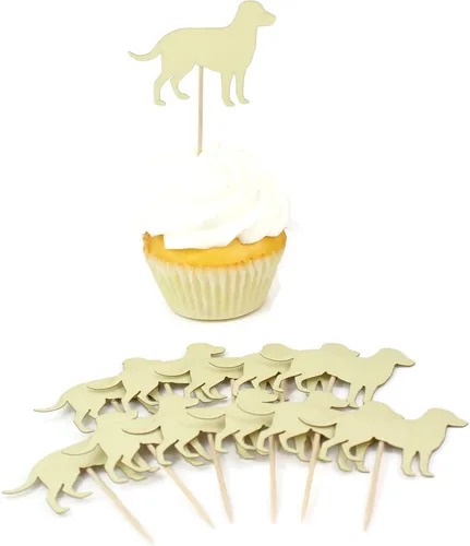 Miniatura 15 de Juego de 12 adornos para cupcakes de pastor alemán Decoración de pastel de perro negro hecho a mano Decoración de fiesta de cumpleaños