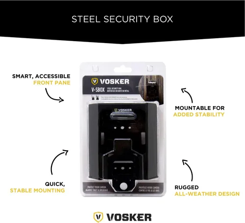 Miniatura 6 de Vosker V100 y V200 - Caja de seguridad impermeable para cámara al aire libre - Funda protectora de acero resistente Resistente a la intemperie y a