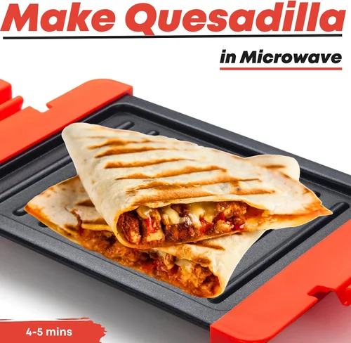 Miniatura 4 de Maconee Sandwichera para microondas Máquina de queso para parrilla de microondas Utensilios de cocina para tostadora de microondas Prensa