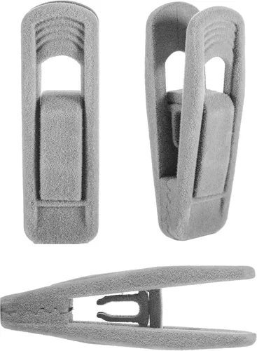 Miniatura 9 de COZYMOOD Paquete de 50 clips de terciopelo para colgar ropa de bebé
