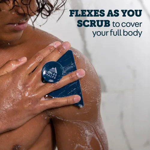 Miniatura 6 de Oars + Alps Exfoliante corporal de silicona, exfoliante corporal, exfolia y limpia suavemente la piel, cepillo de limpieza de mango antideslizante