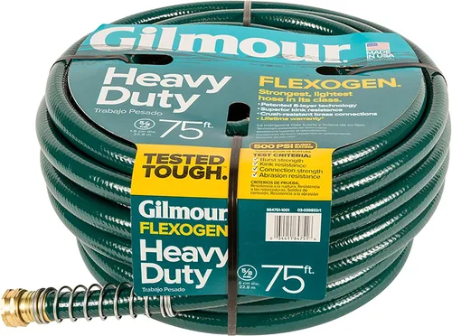Miniatura 3 de Gilmour 864751-1001 Manguera de jardín flexógena resistente de 75 pies, diámetro de 5/8 pulgadas