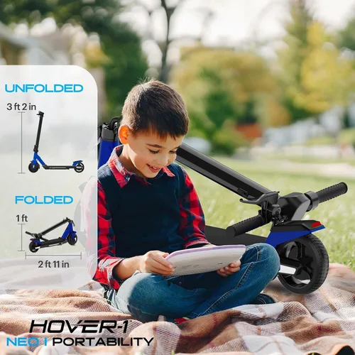 Miniatura 5 de Hover-1 Neo Family Foldable Electric Scooter with 300W/250W/200W Rated Brushless Motor, 16/14/12 mph Max Speed, 8.5"/6.5” Wheels, 10/7 Mile Range